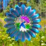 Wind Spinner – Spinfinity – Animated Blue Hummingbird – 12″